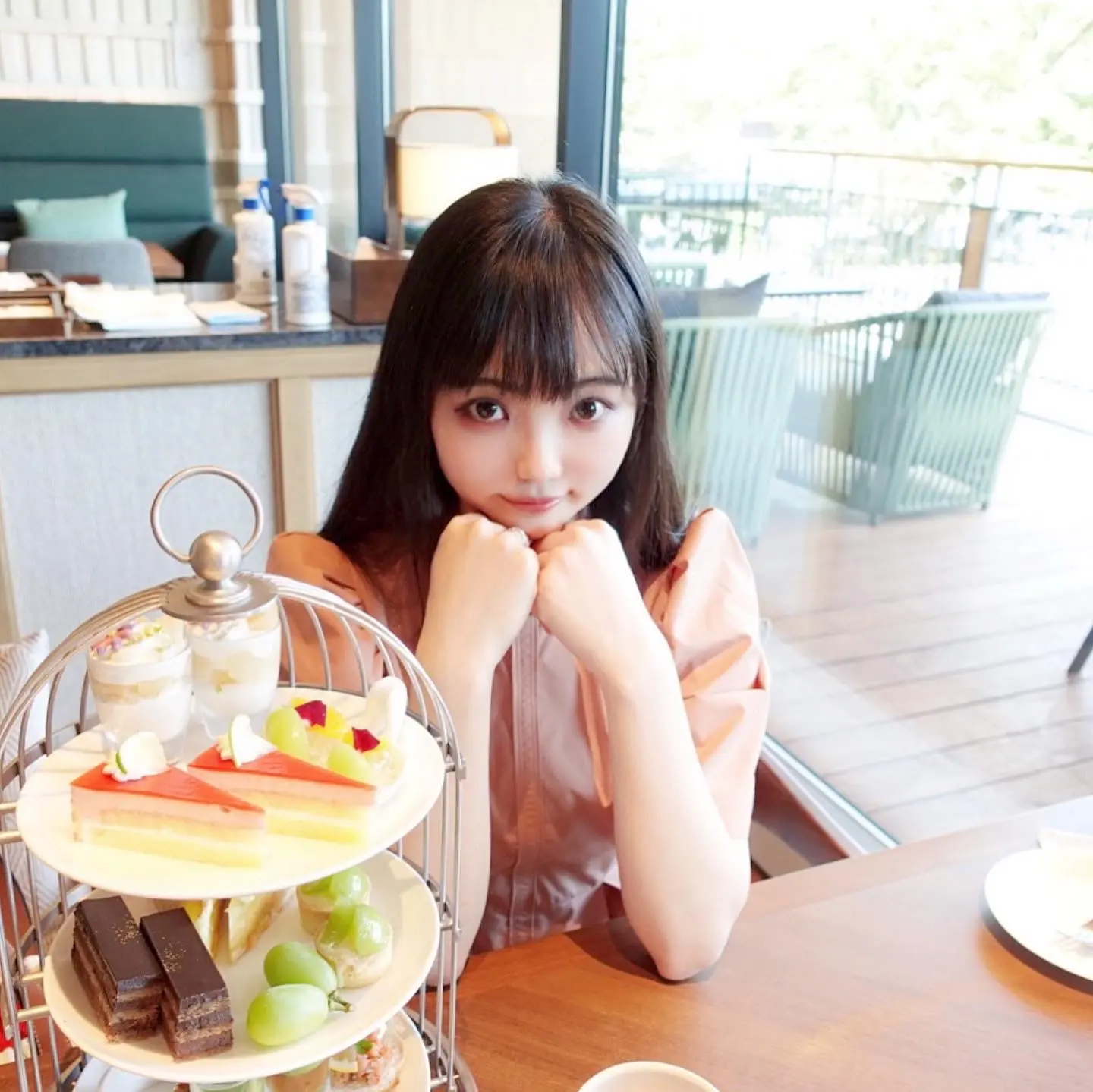 軽井沢プリンスホテル夏の桃とシャインマスカットのアフタヌーンティーがかわいくて美味しい★【長野】_7