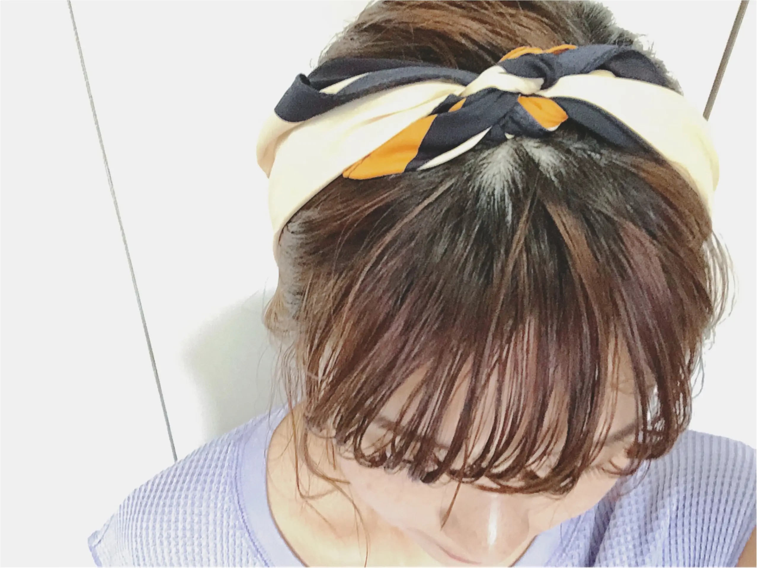 《トレンドアイテムで1分ヘアアレンジ》暑い日にも忙しい朝にも【スカーフ】がお役立ち❤️_7