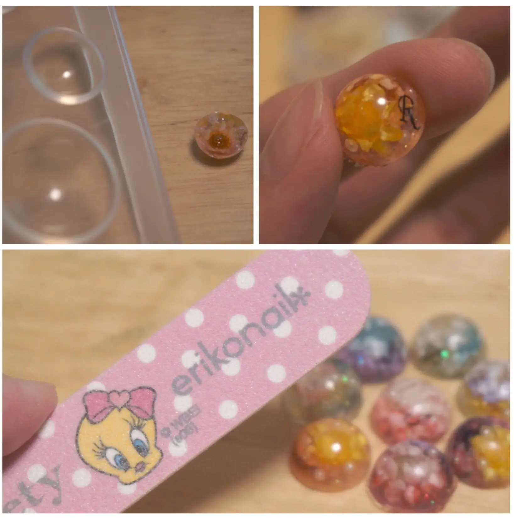 【UVレジン】と【スターフラワー】でピンキーピングを作ろうヾ(o´▽`)ノ゙_10
