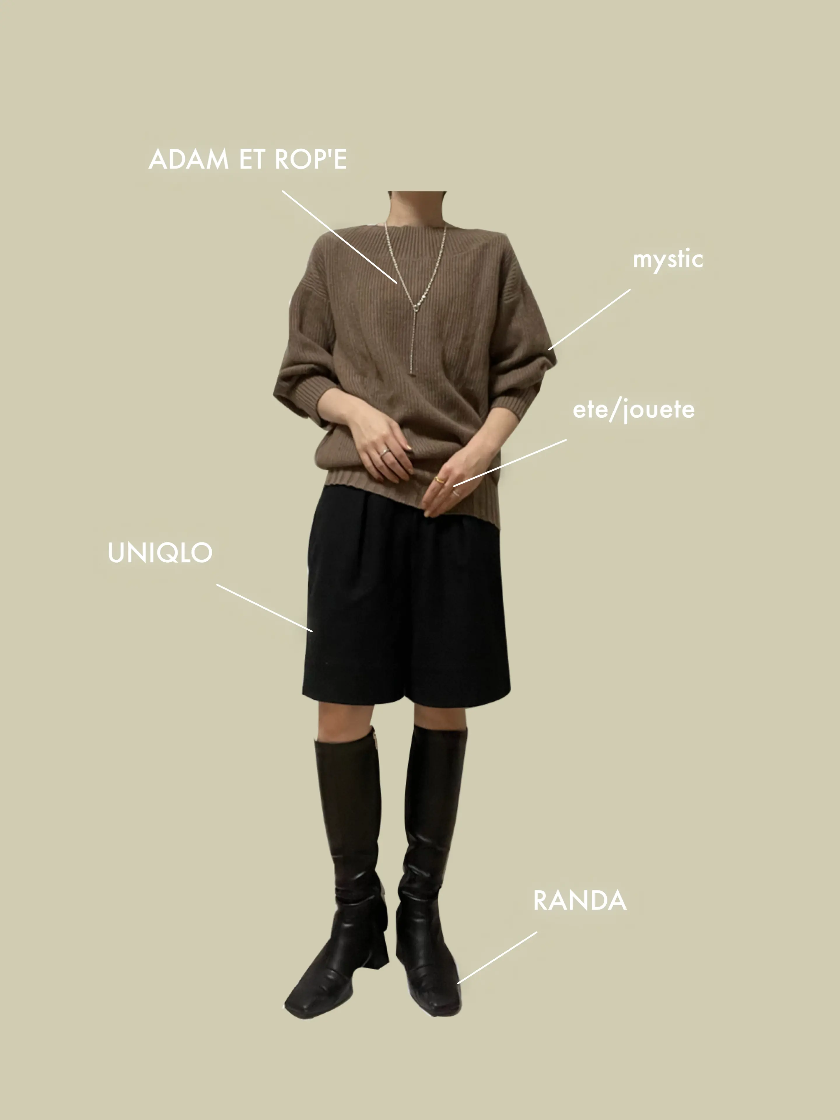 【UNIQLO】大人女子のハーフパンツコーデ_3