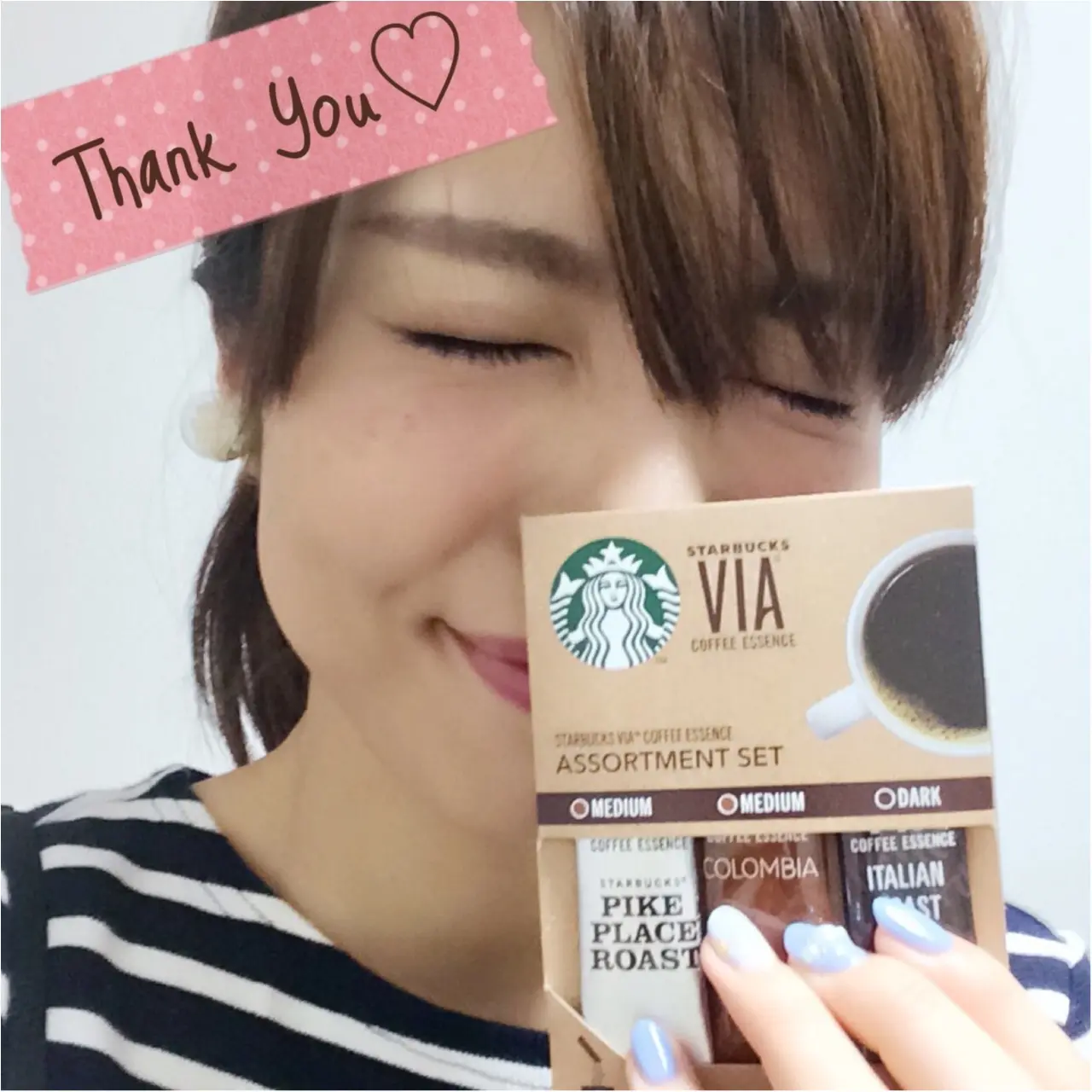 new nail*スモーキーブルーで初夏の爽やかネイル☆_4