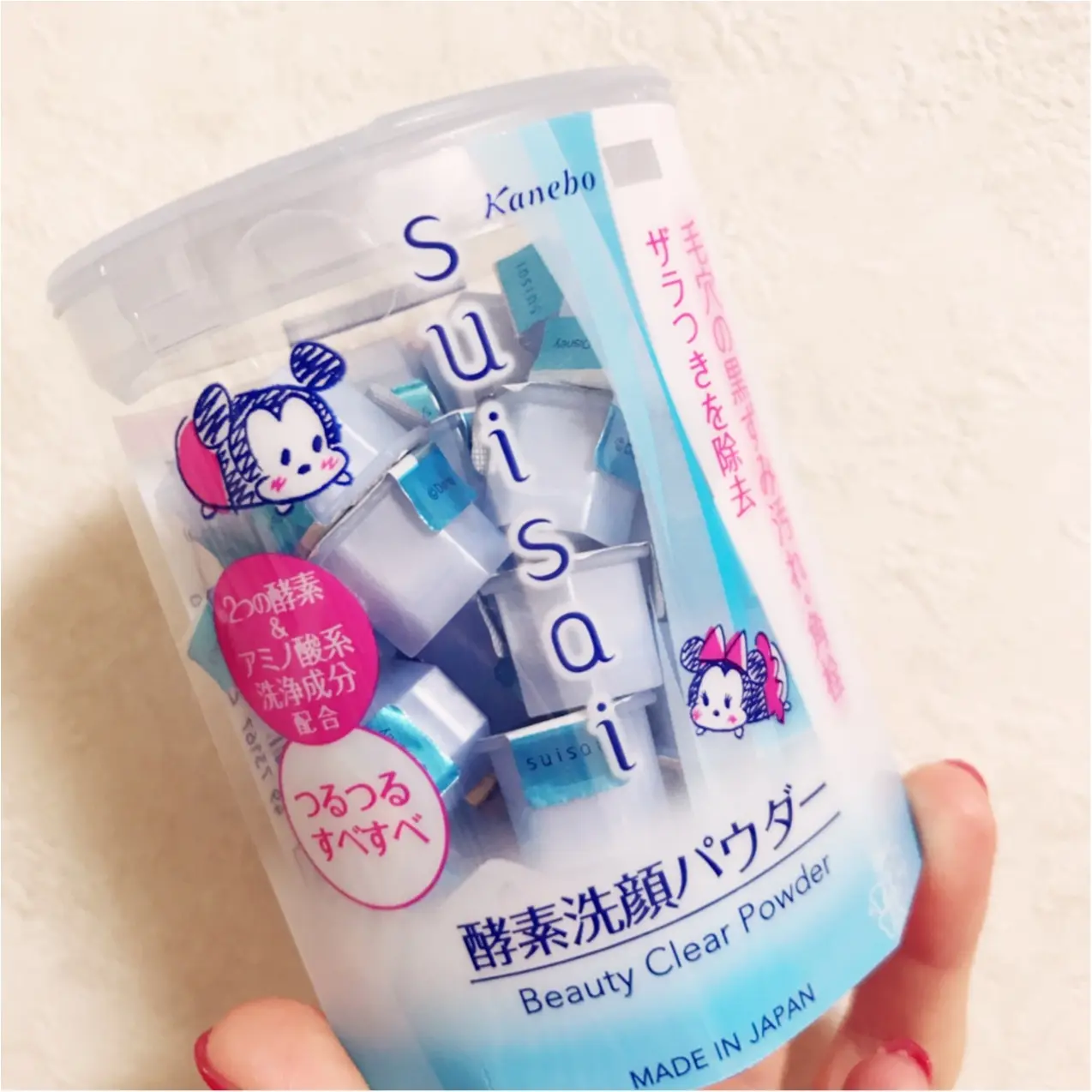 思わずパケ買い!《suisai》酵素洗顔パウダーから【ディズニーツムツム】デザインが登場!♡_1