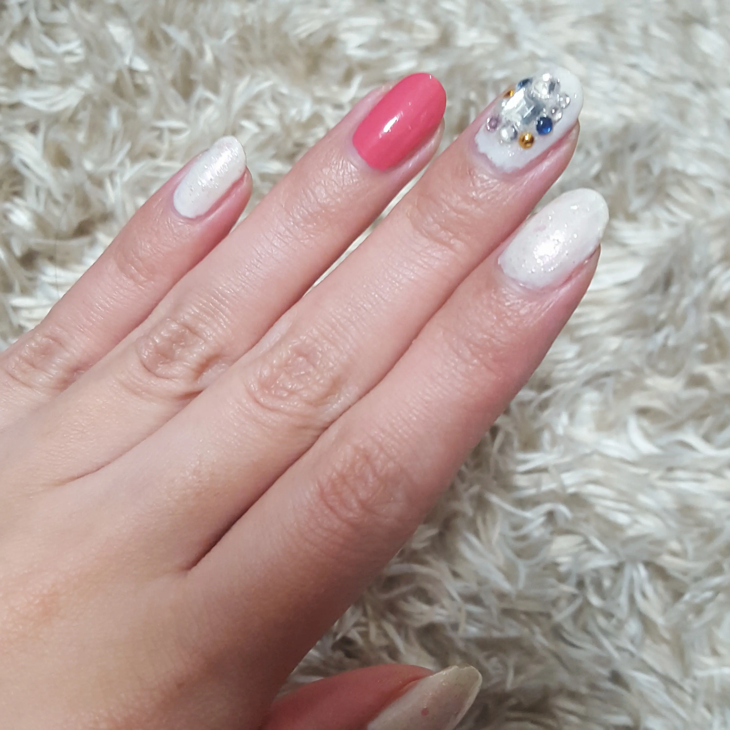 キラッと一点盛☆MORE大女子会もプチプラセルフnail~休日ネイル~_4