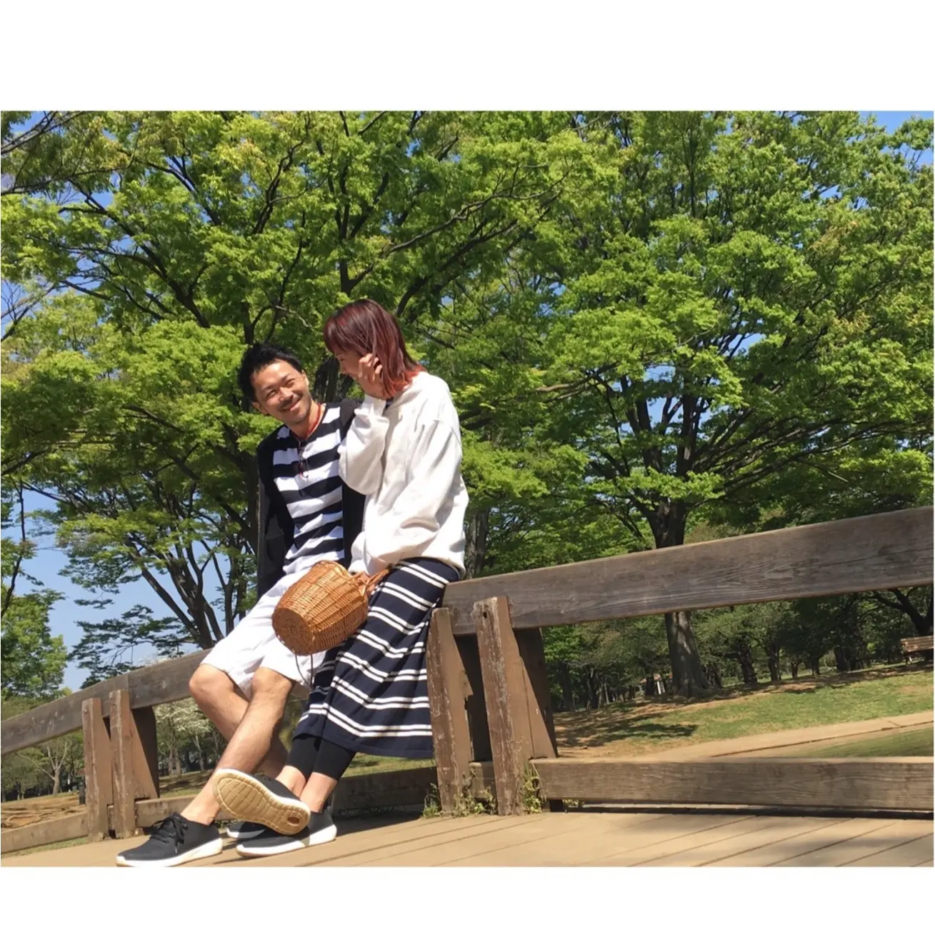 ポイントはここ♡ボーダーを使って夫婦で春っぽいリンクコーデ☆2選☆_3