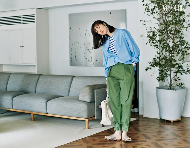 お家で楽で、きれいで仕事にも行けるIN&OUTな春服シャツ部門1位はブルーシャツ