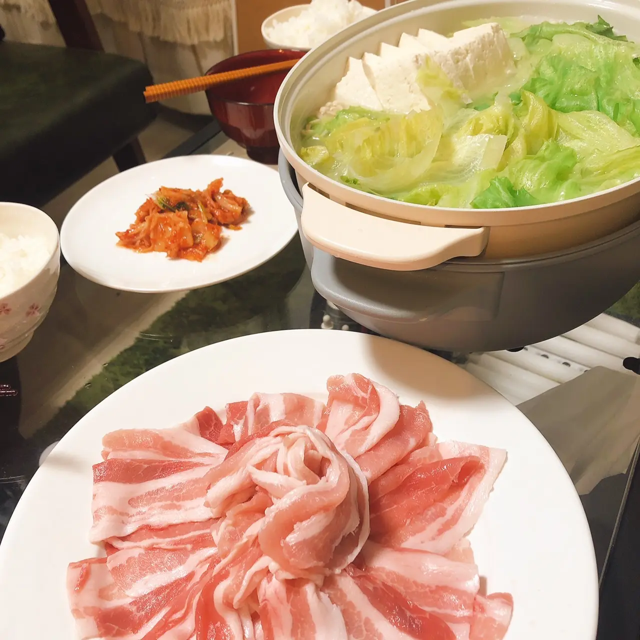 【おうちごはん】ひとり500円!ブルーノでしゃぶしゃぶしました♪【節約】_1