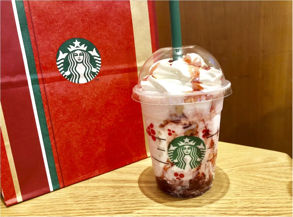 【スタバ】飲まなきゃ損な新作!《クリスマスストロベリーケーキフラペチーノ》がおいしすぎる❤️_1