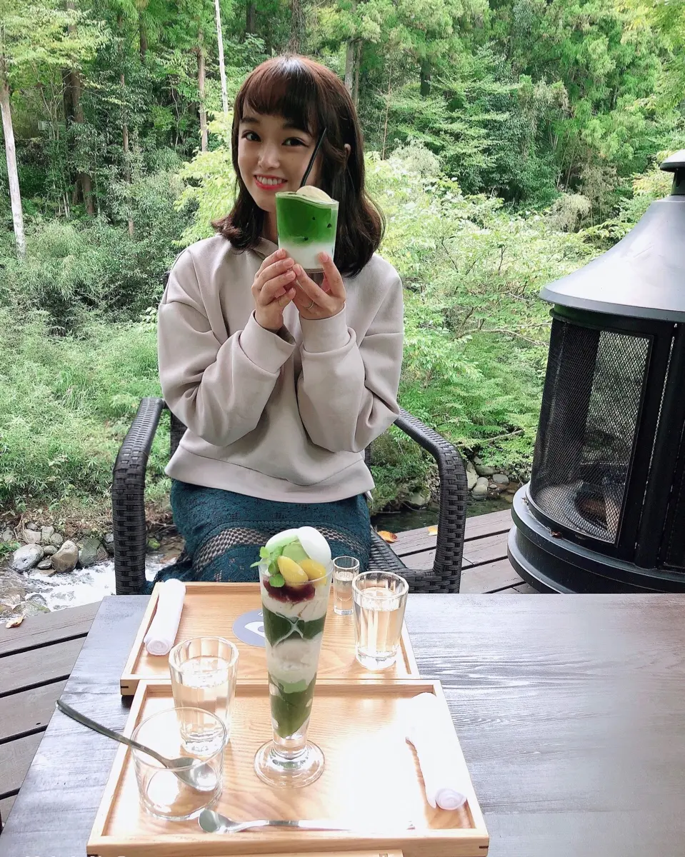 【#伊豆】渓流を眺めながら川床テラス席でリラックス♩静岡県産の抹茶が魅力!自然に癒されのんびりティータイムを☕︎_9
