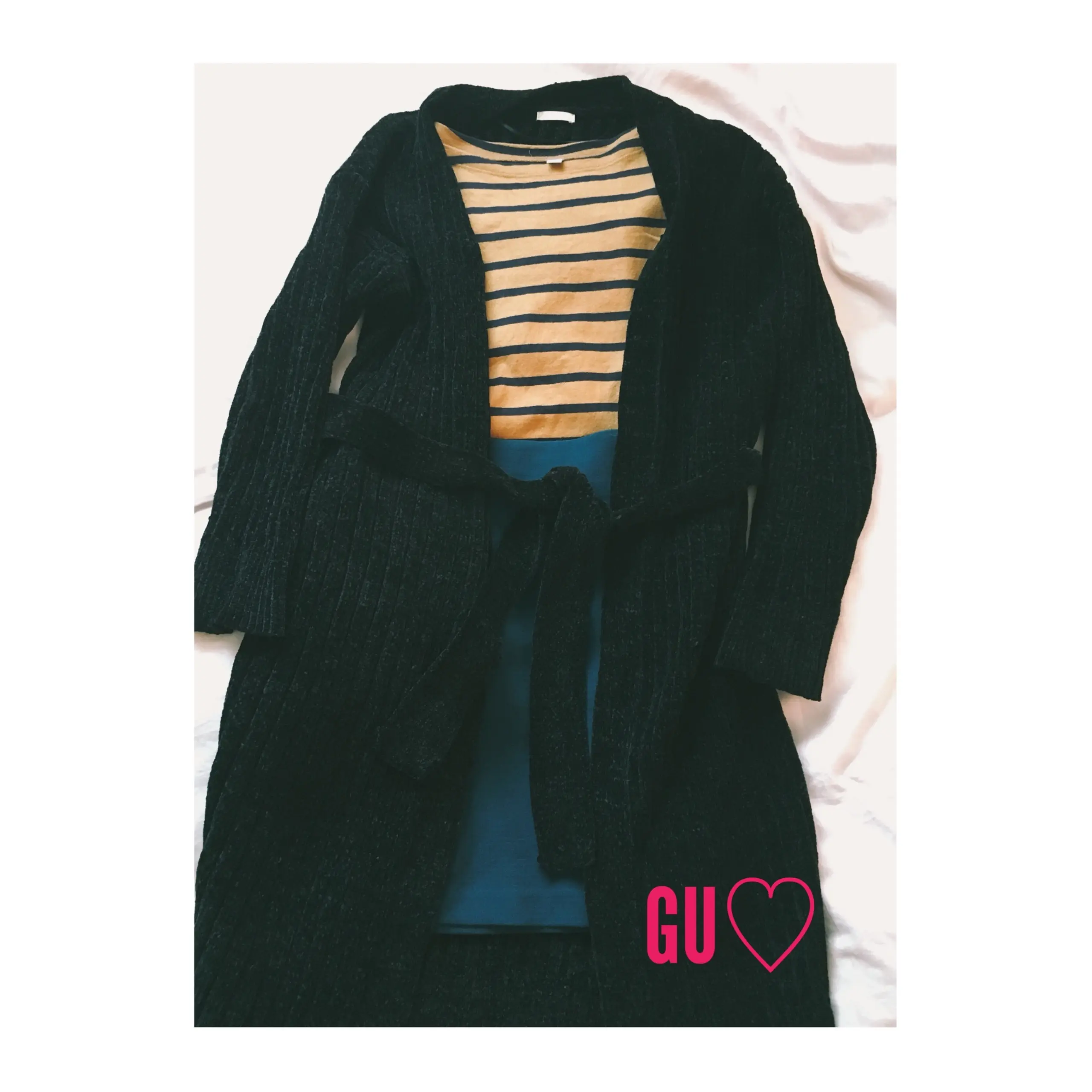 《まだまだ大活躍なアイテムが早くも値下げ★¥1,990+税!》【GU】のモールヤーンロングカーディガンを買い足しました❤️_3