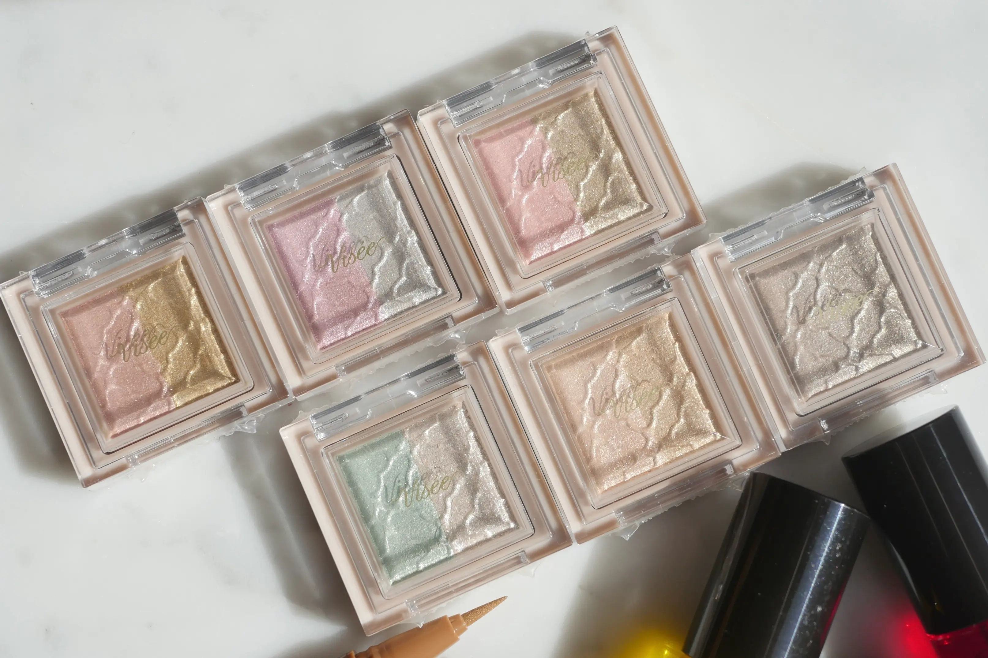 ヴィセ visee 新作コスメ アイシャドウ アイライナー ダズリングデュオアイズ  2022春コスメ 全色レビュー 立花ゆうり