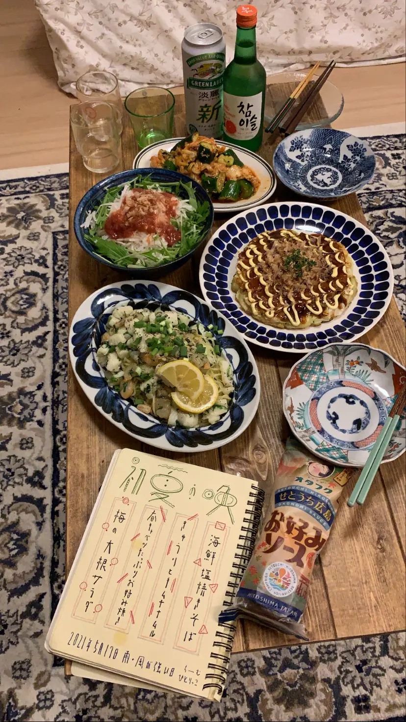 初夏の晩のおうちごはん_1