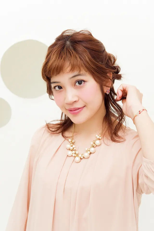 【美容師華アレンジ】カールがキュートな ゆるハーフアップアレンジ_1