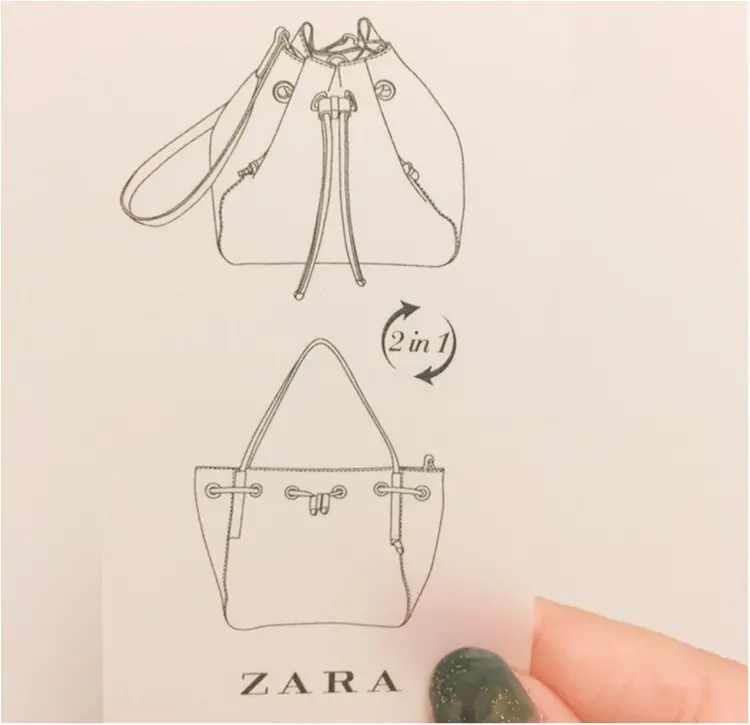 《プチプラなのに4WAY仕様♡》主役級!ZARAの巾着カバンが可愛い上に超便利っ♡!_5