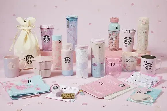 スタバ新作のさくらグッズ