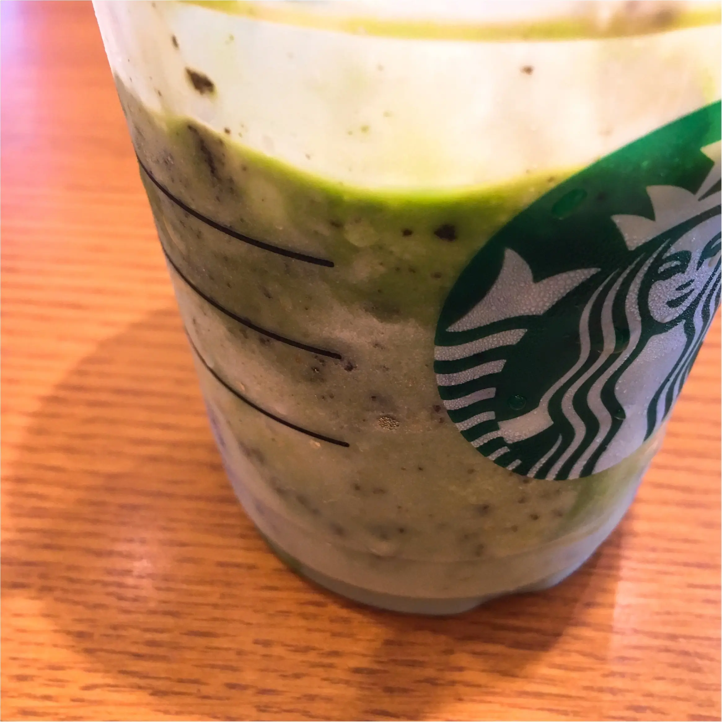 【WE LOVE スタバ♡】新作!チョコレートケーキトップフラペチーノwith抹茶ショットを飲んでみたよ♡のレビュー_3