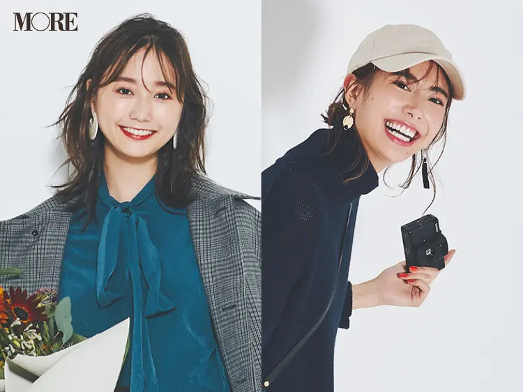 「休日コーデはカジュアル?フェミニン?」土屋巴瑞季&鈴木友菜 着回し連載『グレーとネイビーなふたり』13日目_1