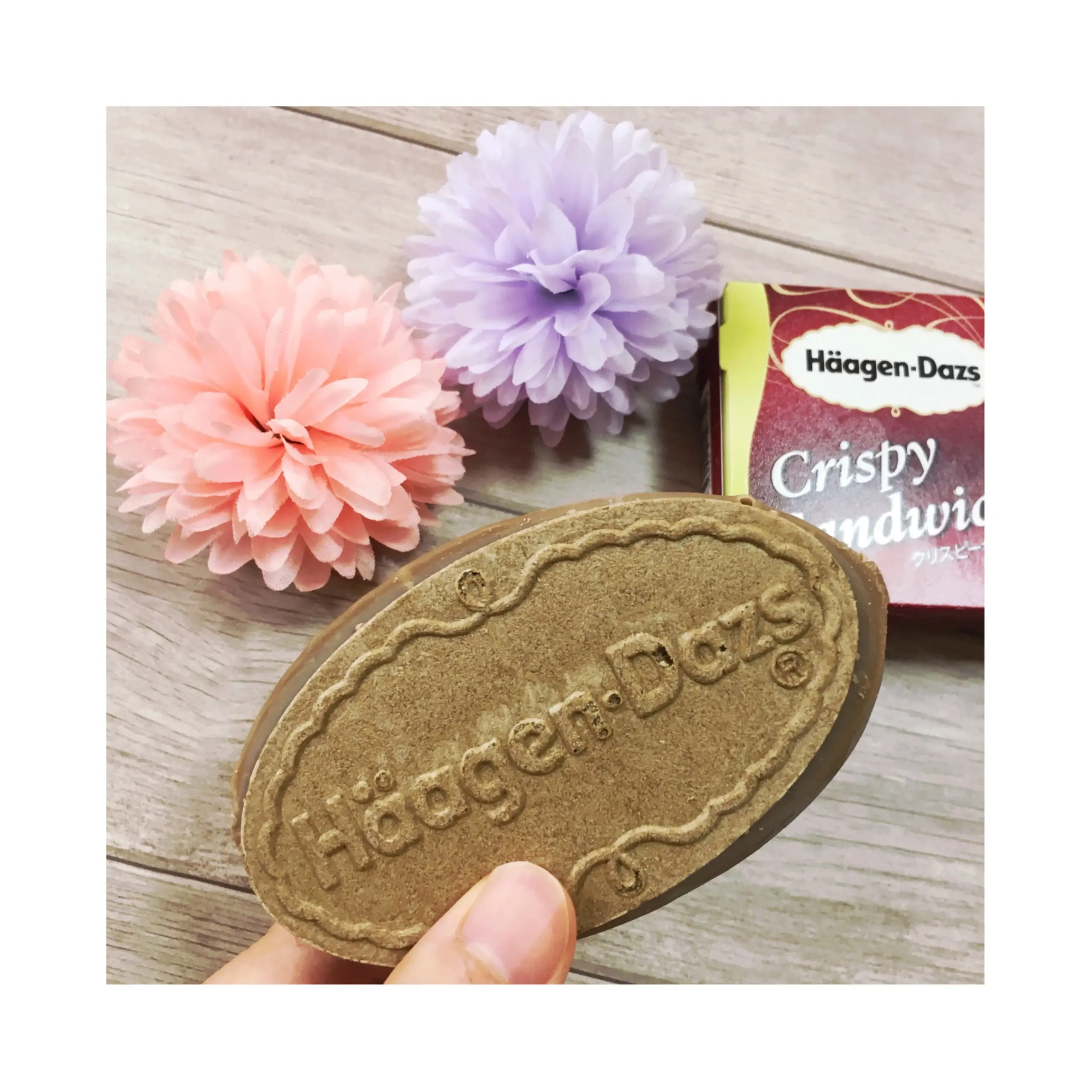 《7/10発売!》おいしさの秘密をレポ❤️【ハーゲンダッツ】クリスピーサンド ほうじ茶 和の菓〜黒糖仕立て〜_3