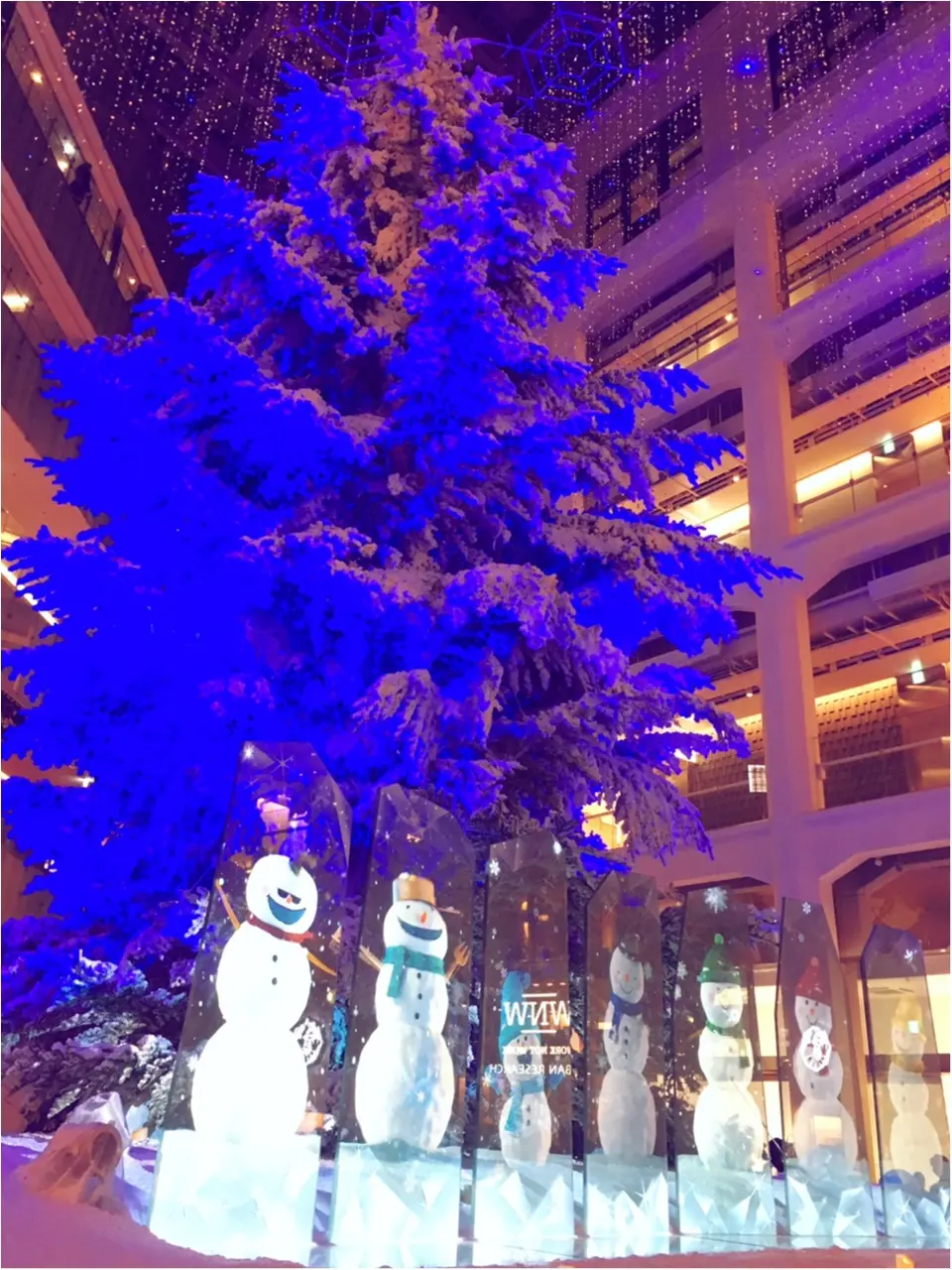 『KITTE』屋内に広がる白銀の世界…!日本最大級、本物のモミの木のクリスマスツリーが今年も点灯(*´ ˘ `*)♡_9