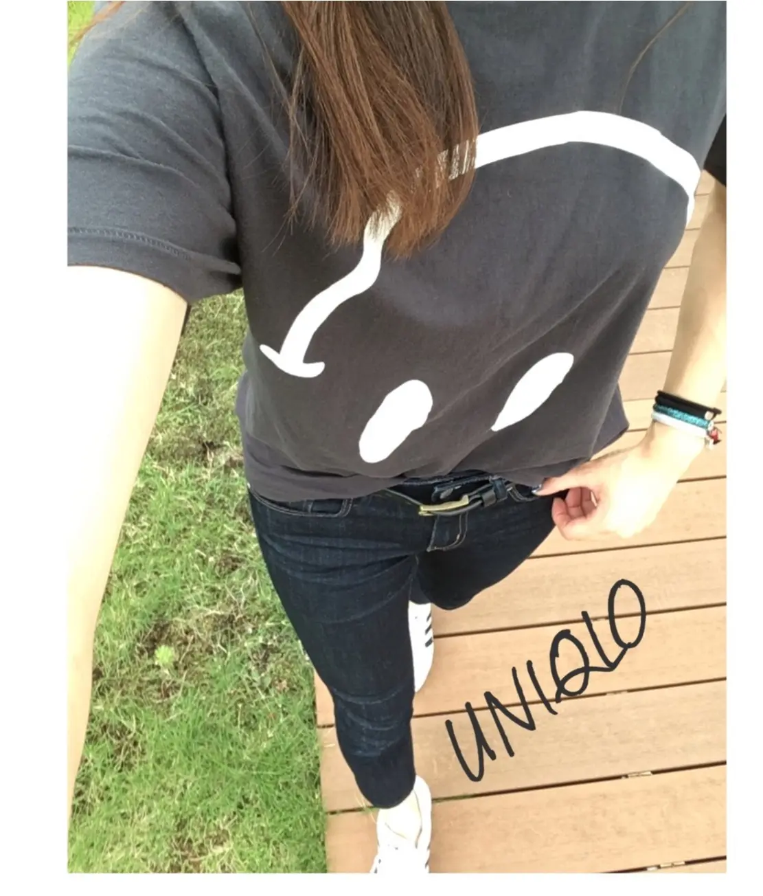 ▶▶お気に入りのTシャツと〈UNIQLO〉デニムでスポーティコーデ~お気に入りTシャツを長持ちさせるには~【はるな】_2