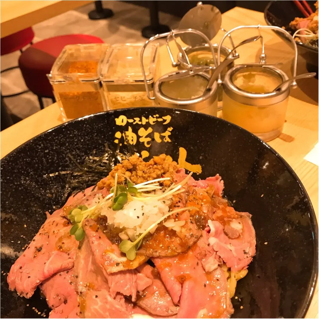 【TVでも紹介されています!】ローストビーフがガッツリな油そばを食べてきました✌︎('ω')✌︎_3