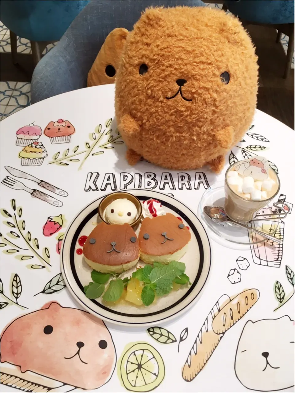 ”大人カピバラさん”がテーマの『KAPIBARASAN×HANDS CAFE』 に行ってきました♡_7