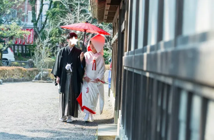【本格和婚②】徳川慶喜公屋敷跡、浮月楼で披露宴をしました*。_7