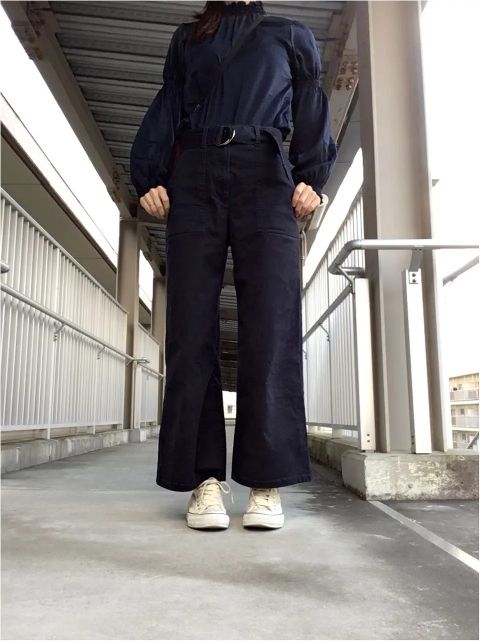 ちょこっとお出掛け【プチプラコーデ】産後履きたかったパンツをやっと♡_1