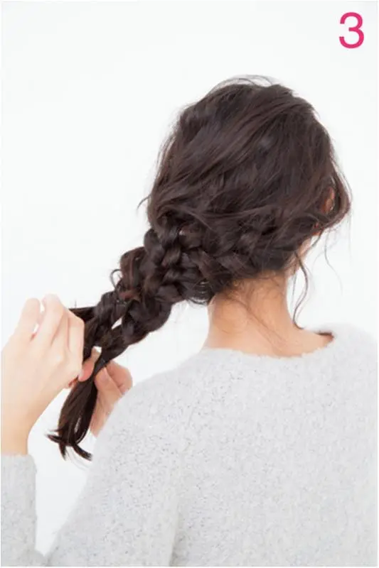 【RUMIさん直伝!週末モテ♡ヘアアレンジ】ドキッとさせる色っぽサイド編み_6