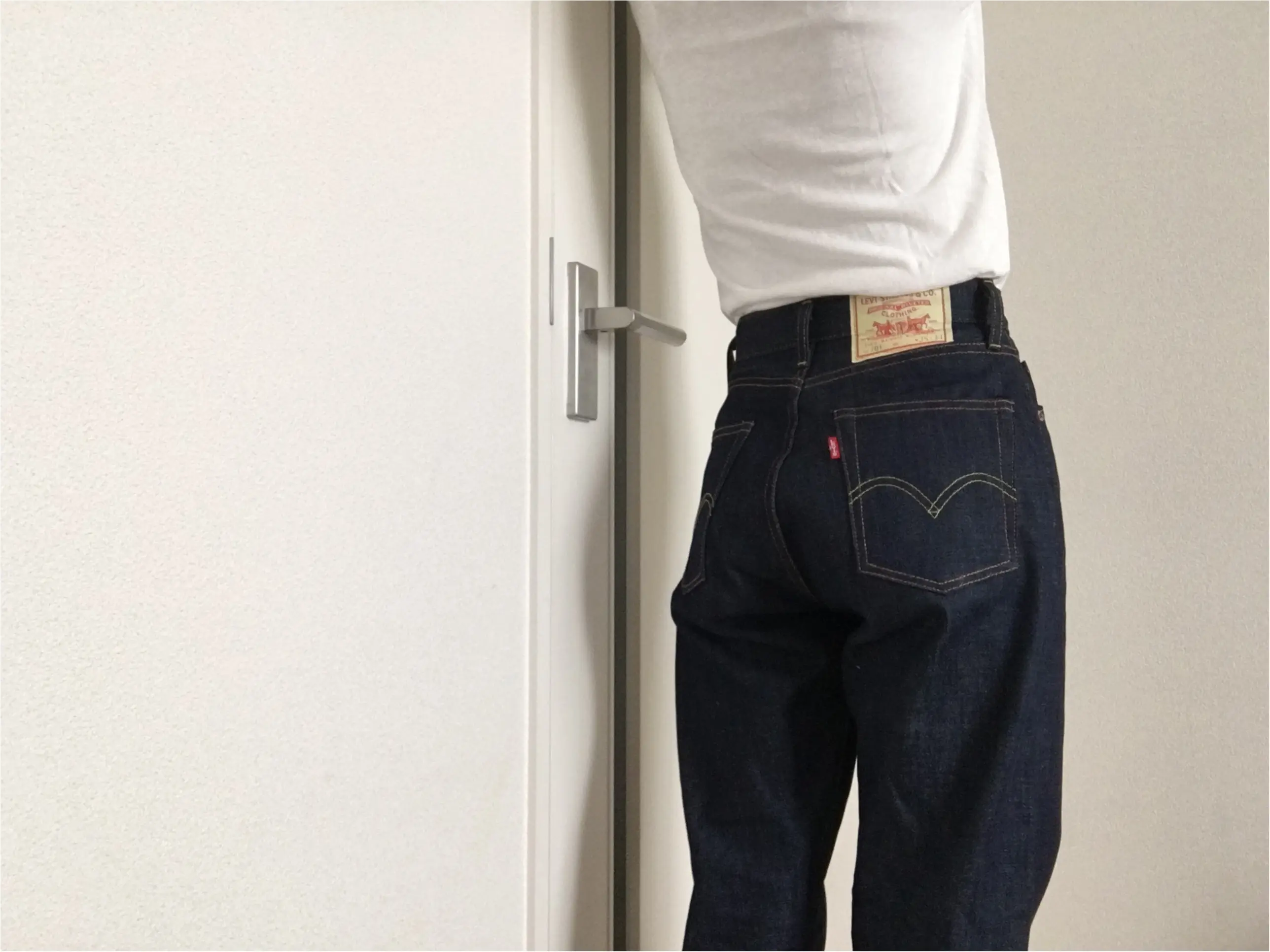 ★《Levis701》ハイウエストデニムをget☆履き心地と可愛いポイントはここだっ!!_4