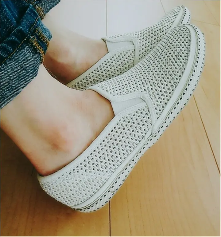 人に会うたび褒められる!【GU】のメッシュシューズ☆(443 まゆ_2