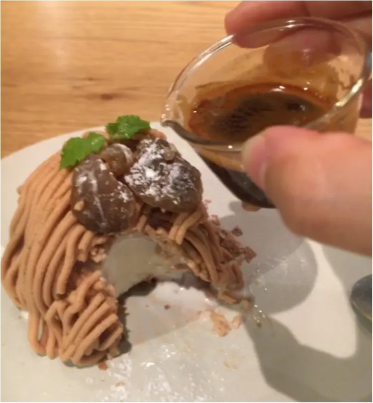【大阪カフェ】理想のモンブラン見つけた!あったか×冷やっとが絶妙な《モンブランアフォガード》♡_5