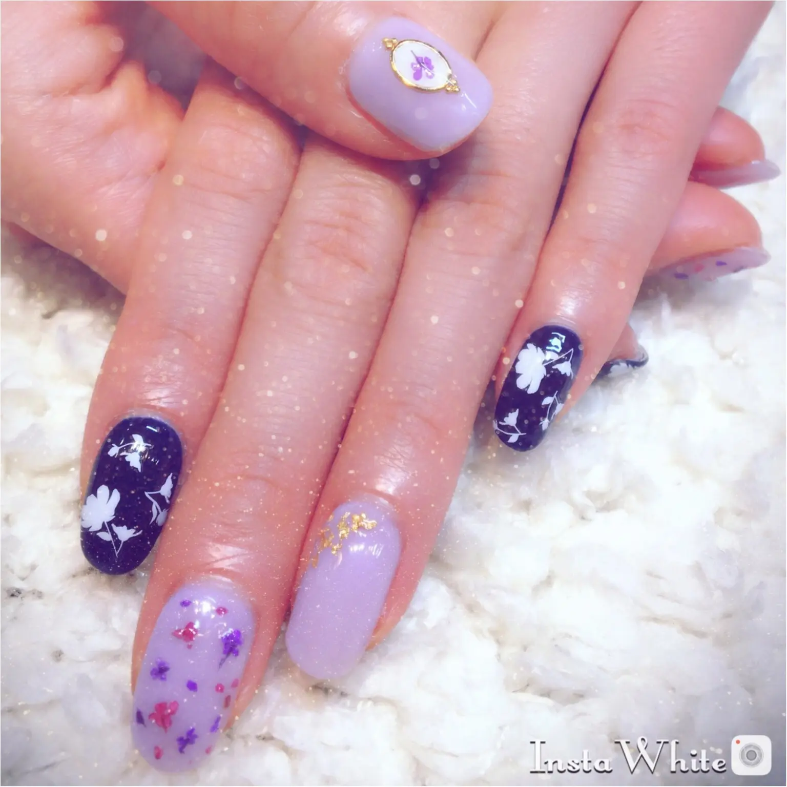 今年大人気のネイル❤︎押し花ネイル(*´꒳`*)❁︎あたたかくなってきた春にぴったり!_1
