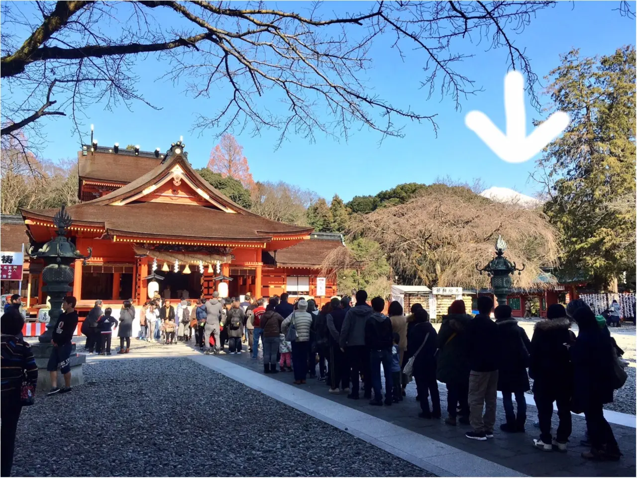 境内から富士山が見える♡全国1,300社ある浅間神社の総本社【富士山本宮浅間大社】に初詣に行ってきました(*´ ˘ `*)_5