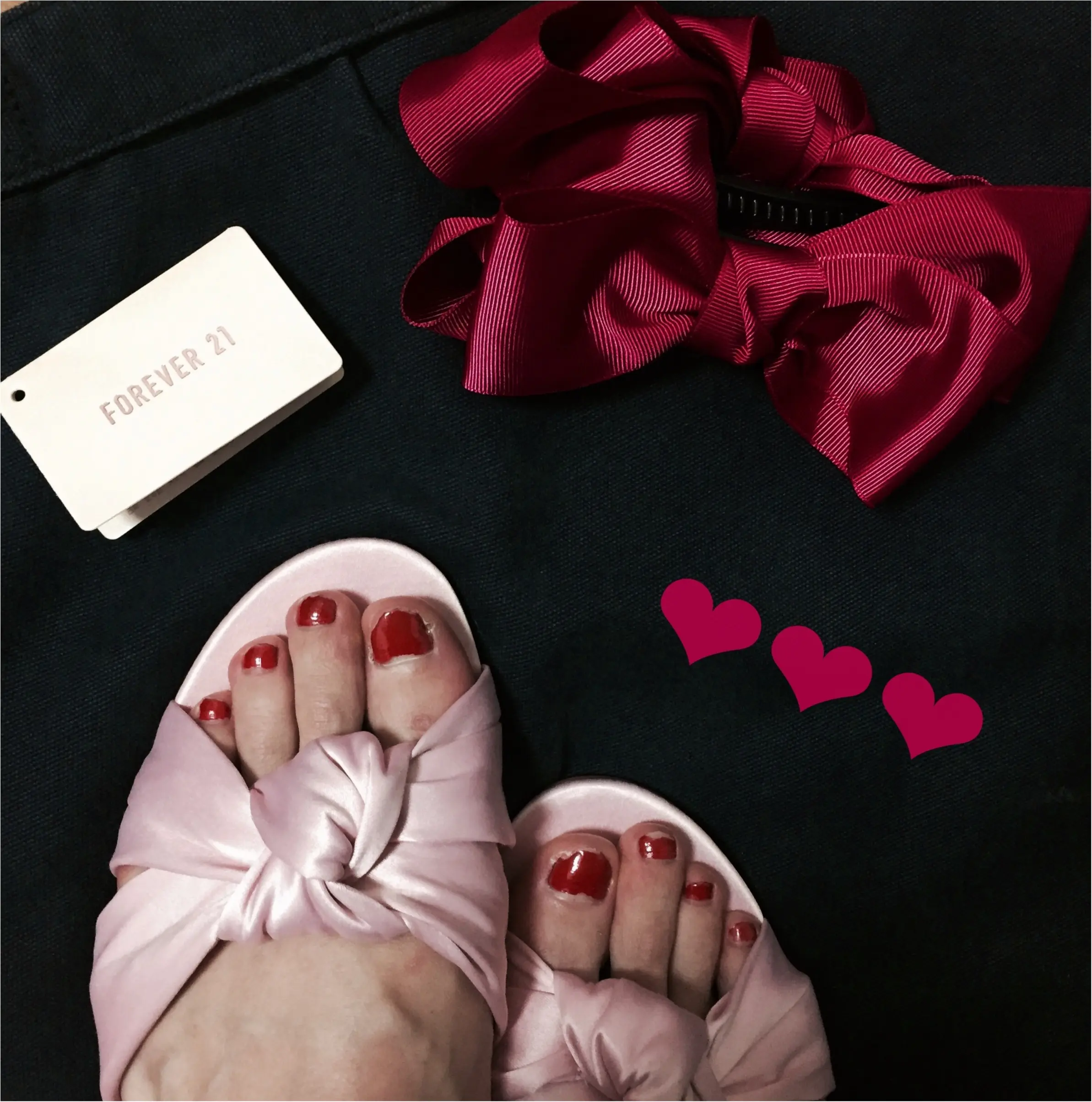 【Shopping】Forever21♥ ピンク×リボンのぺたんこサンダルがこの値段♡!_2