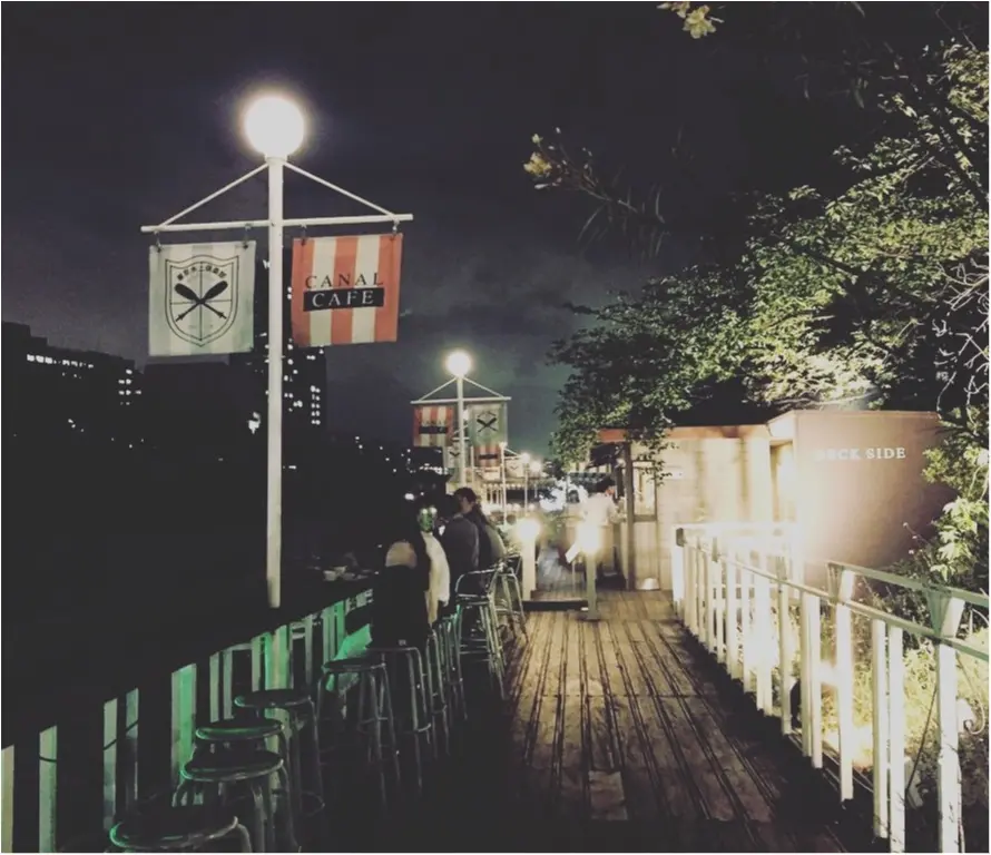 《*Cafe*》ティータイムからディナーまで♪女子会にもデートにも使える!水辺のオープンテラスならここで決まり!飯田橋カナルカフェ☆_5