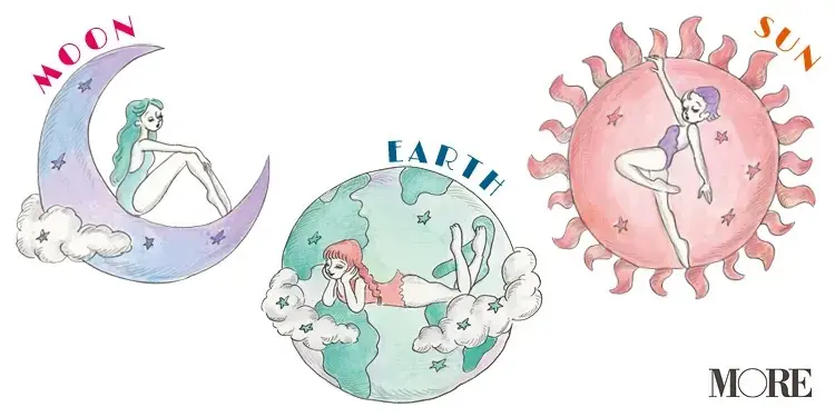 3つの天星のイラスト