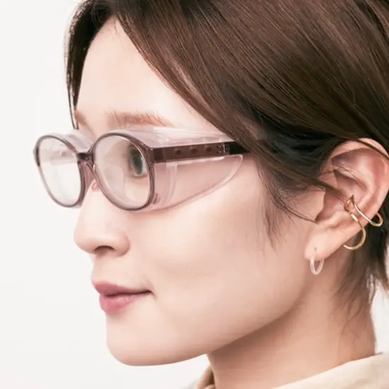 花粉症の人におすすめなメガネ　JINSプロテクトプロをかけたところ