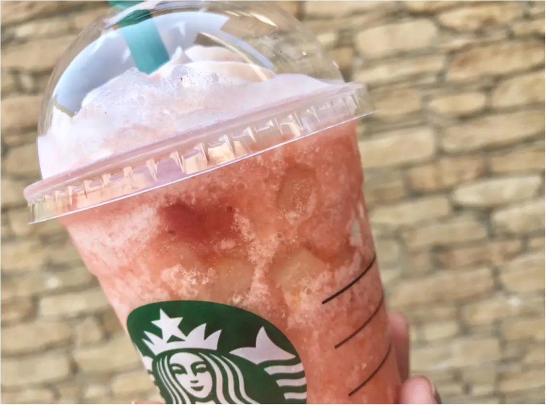 【スタバ】待ってました!!新作《ピーチピンクフルーツフラペチーノ》はとにもかくにも幸せの味❤️_4