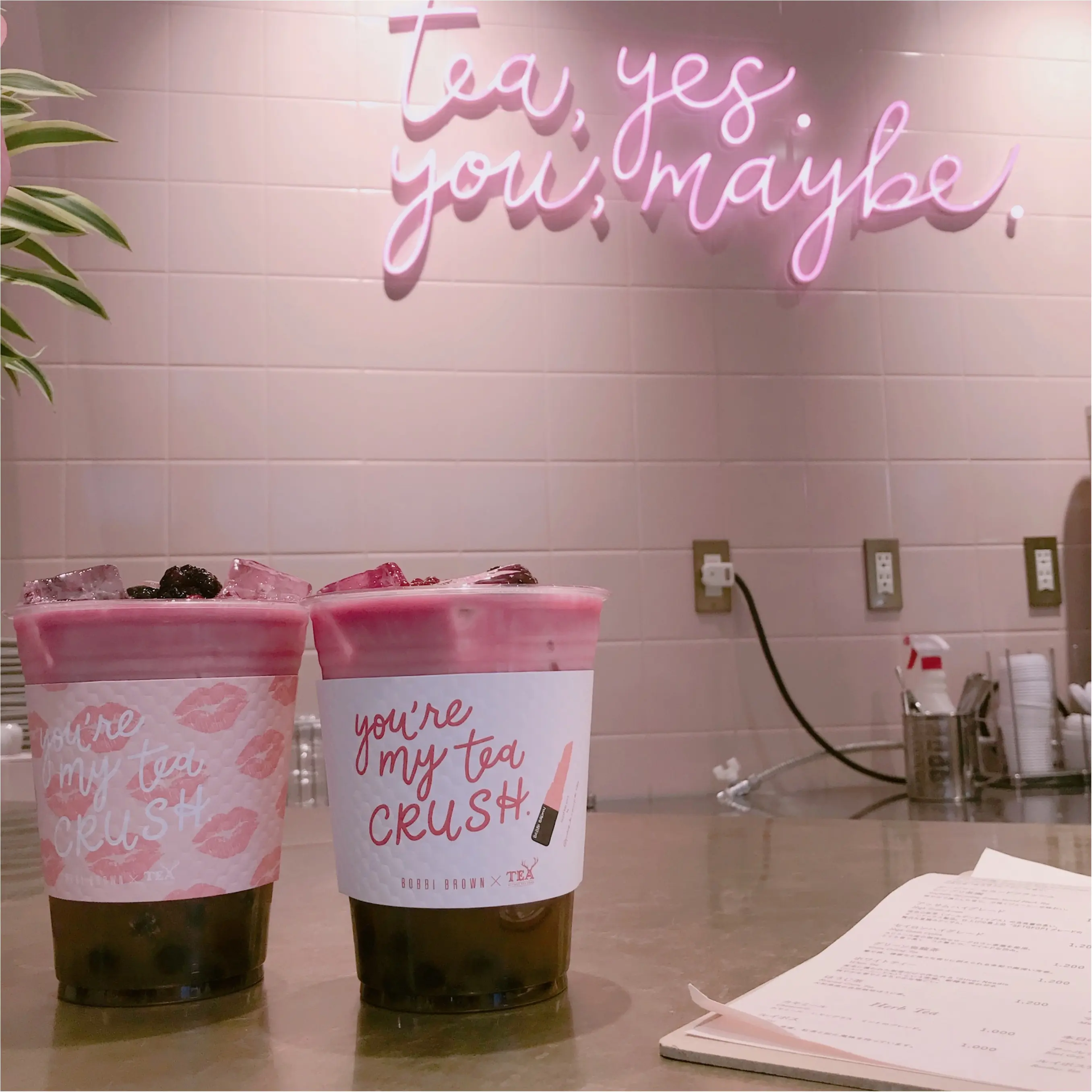 ALFRED TEA ROOM が BOBBI BROWN とコラボ!ピンク好きにはたまらないドリンクです❤︎_3