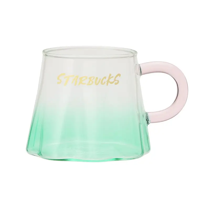 スタバ新作グッズ「耐熱グラスマグ富士山ブルーグリーン296ml 」
