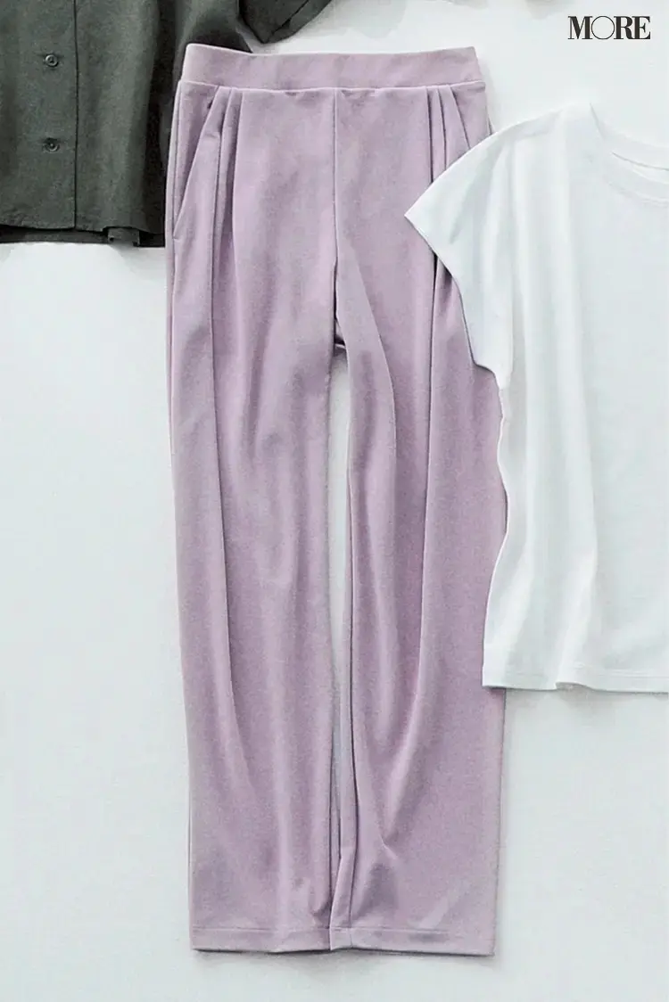 ユニクロの着痩せするパンツ