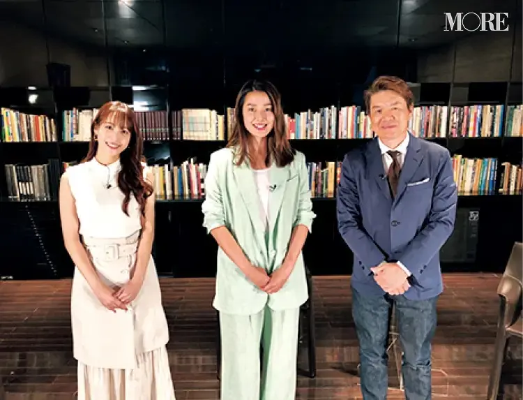 銀座ゴルフ倶楽部に出演しているヒロミと鷲見玲奈とすみれ