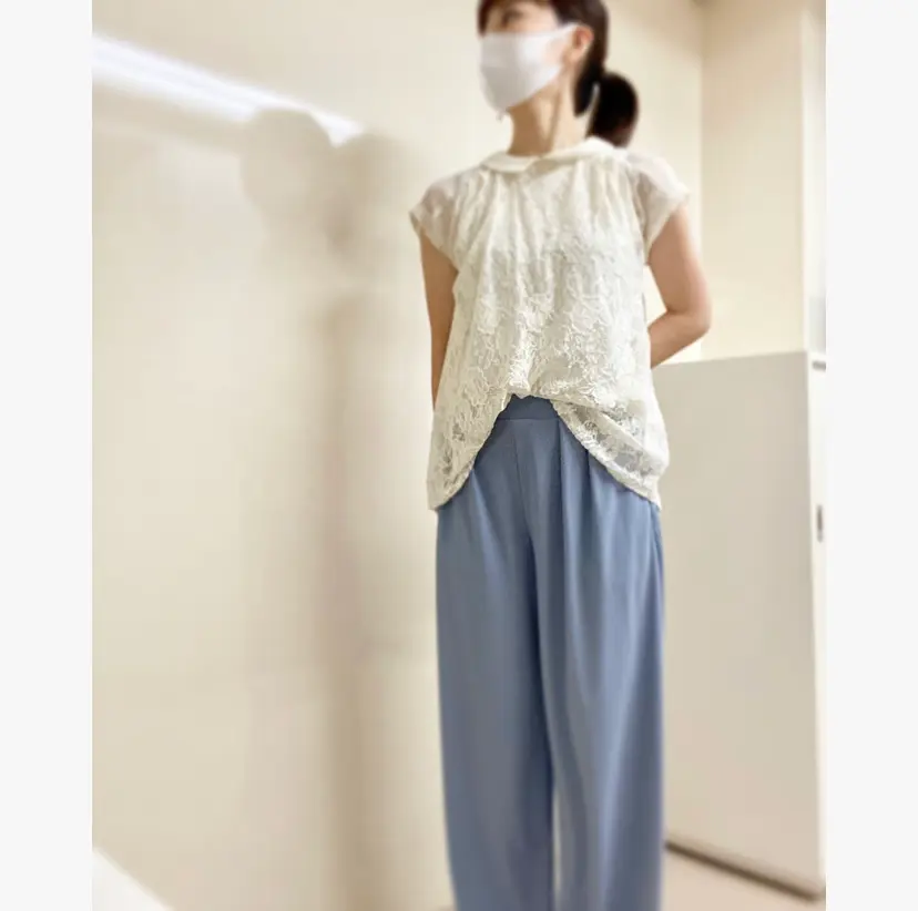 【オフィスコーデ】夏らしさを〜ブルーホワイトorホワイトブルー〜_5