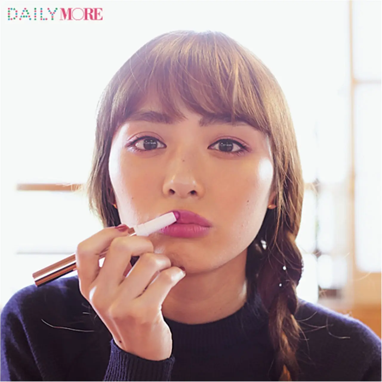 内田理央&イガリシノブさんが提案!「屋形船でお花見」は「桜ピンクのぼかしリップメイク」がオススメ♪_3
