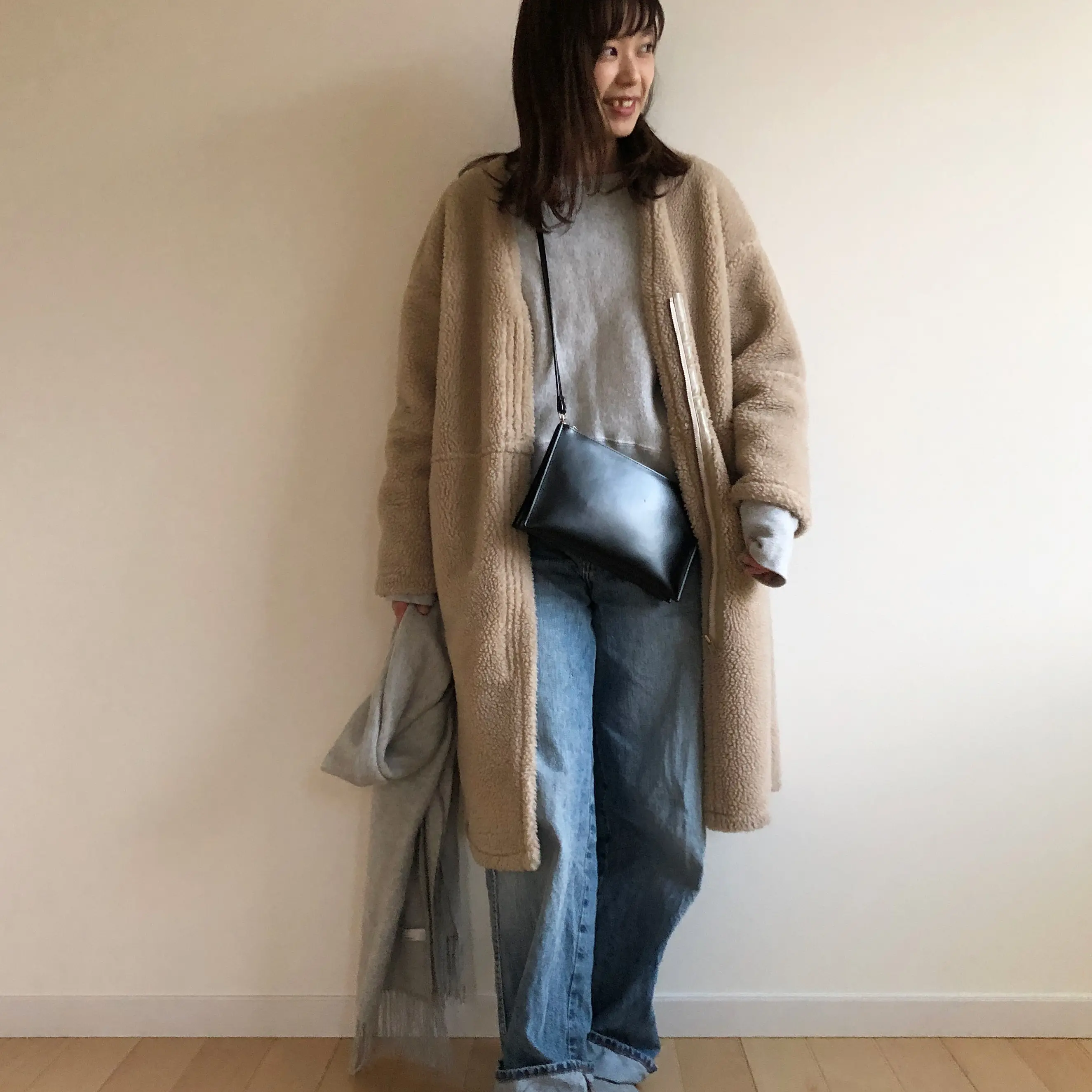 《アヤサンポ》Uniqlo Uの神デニムや、H&Mの暖かニットまで!スカーフアレンジやヘアアレンジも♡_4