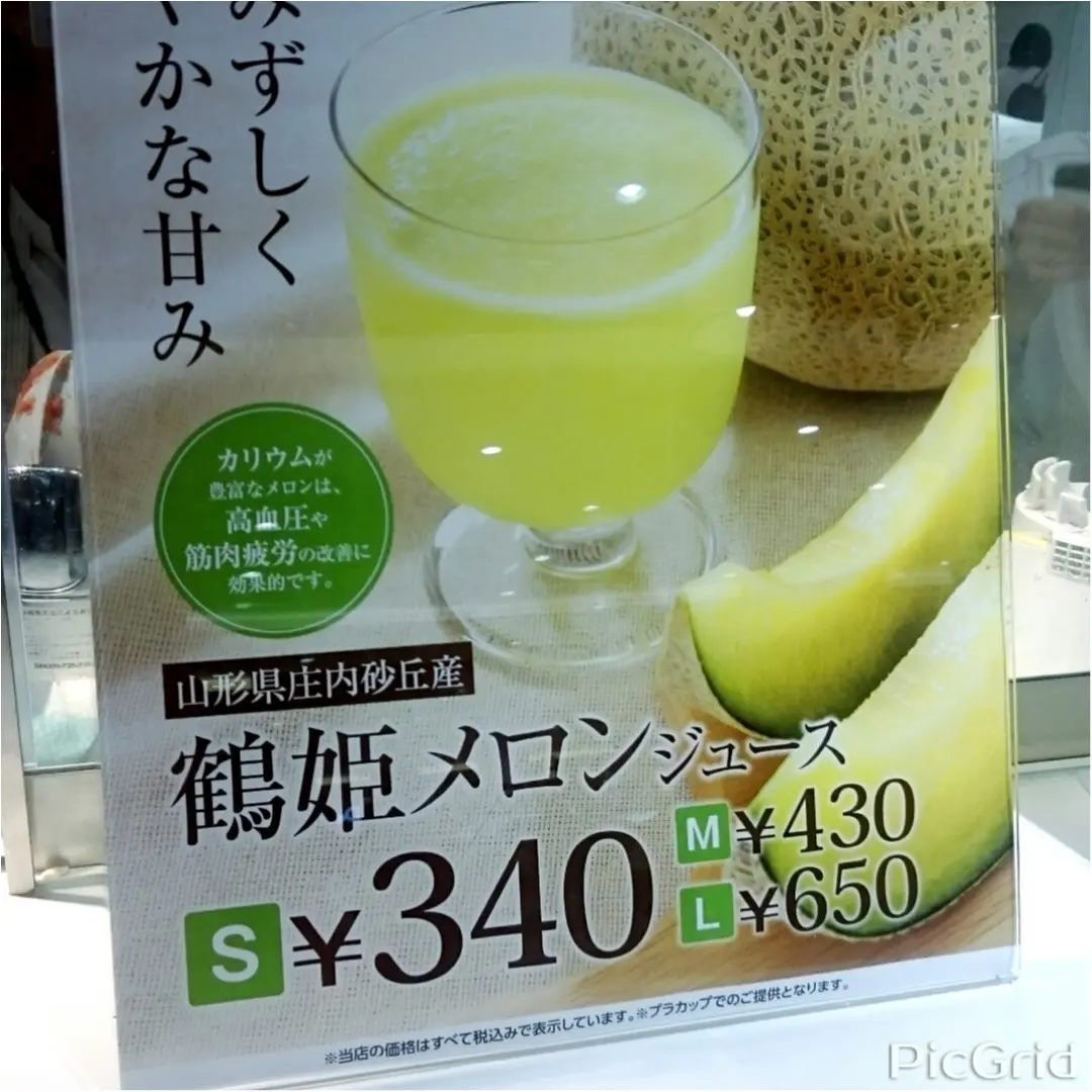 ☆極上フルーツ搾りたて フルーツバーAOKIのメロンジュース☆_1