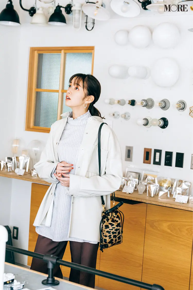 好印象を叶える白系でまとめてお仕事! 佐藤栞里主演「全気温対応コーデ」着回し16日目_1