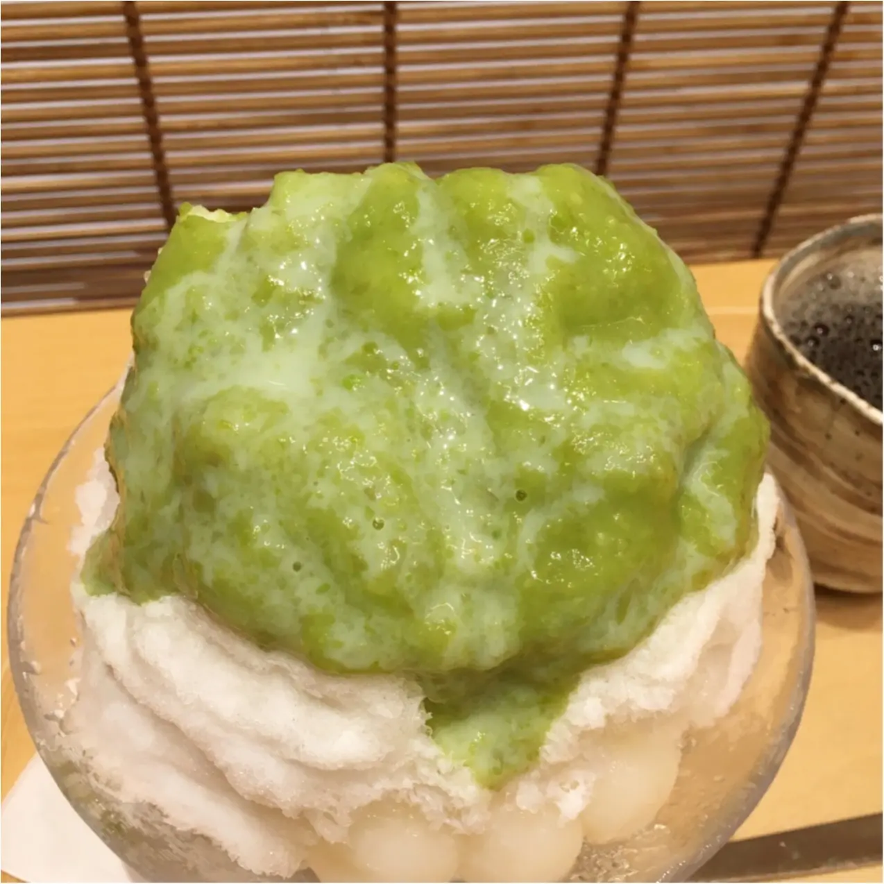 他では味わえない♡ つぶつぶした食感がたまらない!《 ずんだのかき氷 》が絶品♡_3