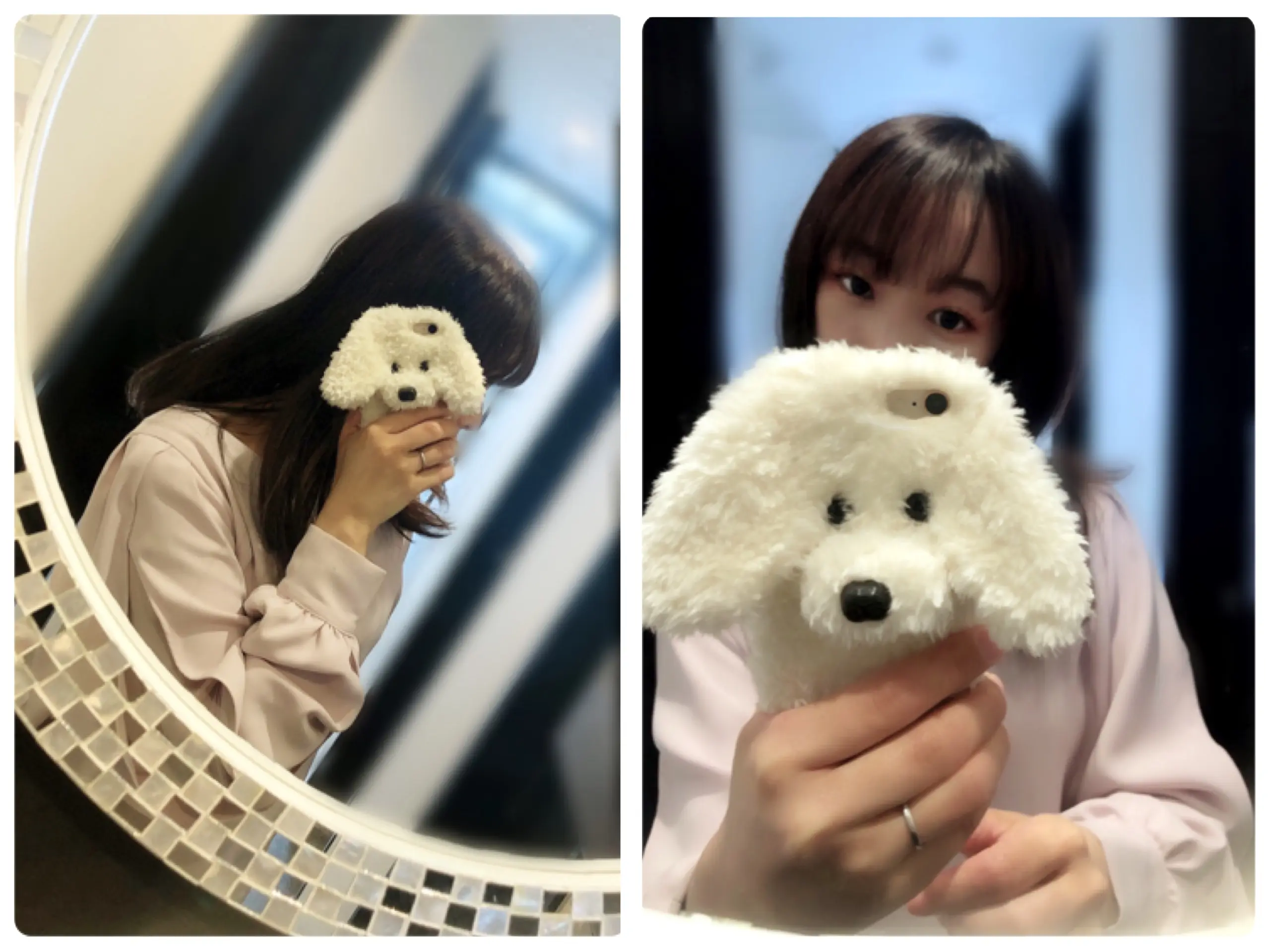 【#韓国ネットショッピング】わんわんスマホケースに一目惚れ♡わんちゃん好きにオススメ!ふかふかで可愛い( ´ ▽ ` )_3