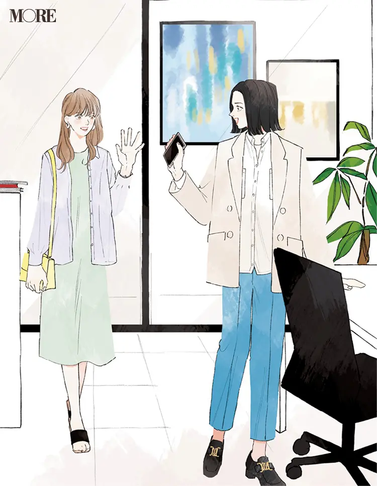 着回し新連載スタート☆ 同僚3人の恋物語『涼しげ寒色服着回し』使用アイテムはコレ!_4